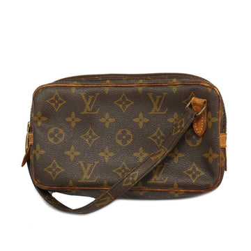 LOUIS VUITTON Shoulder Bag Monogram Pochette Marly Bandouliere M51828 Brown Women's