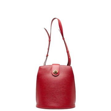 LOUIS VUITTON Epi Cluny Shoulder Bag M52257 Castilian Red Leather Women's