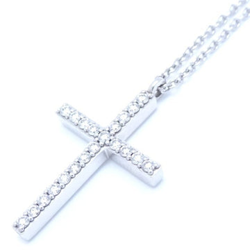 TIFFANY&Co.  Metrocross Necklace Medium Diamond K18WG White Gold 290772