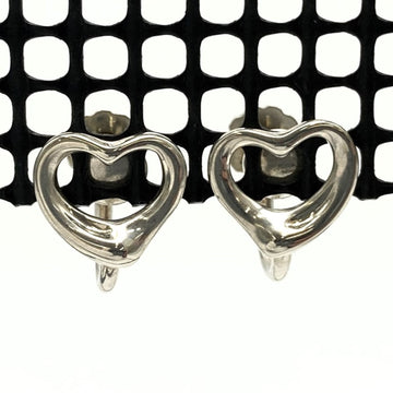 TIFFANY Open Heart Earrings Screw Type Silver 925 Women's &Co. IT6IPTQCKFMO