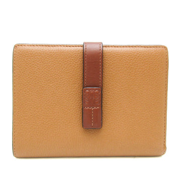LOEWE Vertical Wallet Medium Women's Leather Middle Wallet [bi-fold] Bordeaux,Brown