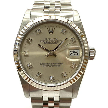ROLEX Datejust Boys Size 68274G N No. 10PD SS Automatic