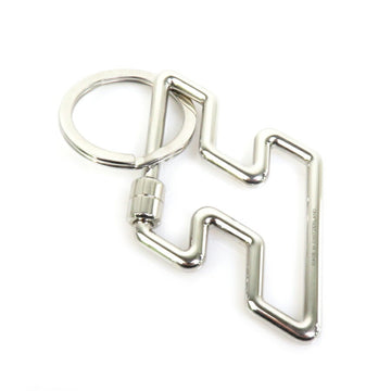 HERMES Keyring Charm H to Speed Metal Silver Unisex