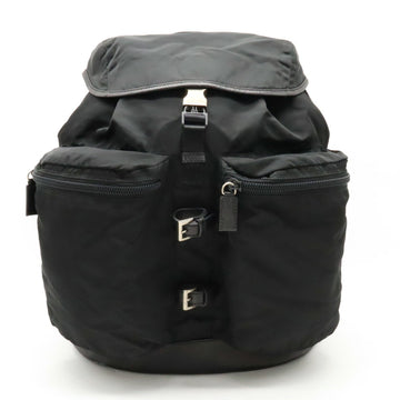 PRADA Backpack Nylon Leather NERO Black V163