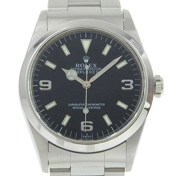 ROLEX Explorer 1 Watch A serial number 14270 Stainless steel Automatic winding Black dial Men's G120924001