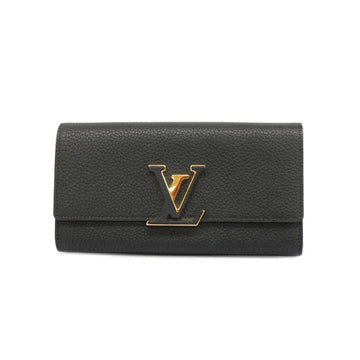 LOUIS VUITTON Long Wallet Portefeuille Capucines M61248 Noir Ladies