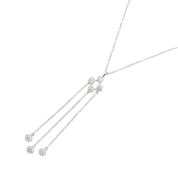 TIFFANY & Co. Diamond Necklace 40cm Pt Platinum