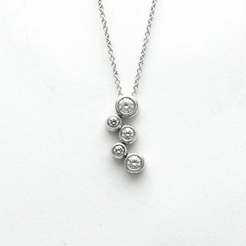 TIFFANY Bubble Necklace Platinum 950 Diamond Men,Women Fashion Pendant Necklace [Silver]