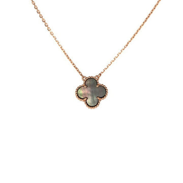 VAN CLEEF & ARPELS Alhambra K18PG Pink Gold Necklace J365390