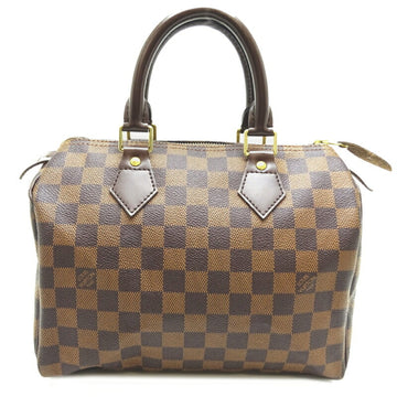 LOUIS VUITTON Speedy 25 Women's Handbag N41532 Damier Ebene