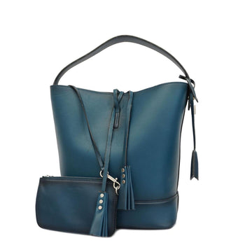 LOUIS VUITTON Shoulder Bag NN14GM Cuir Nuance M94588 Blue Ladies