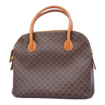 CELINE handbag macadam leather brown ladies