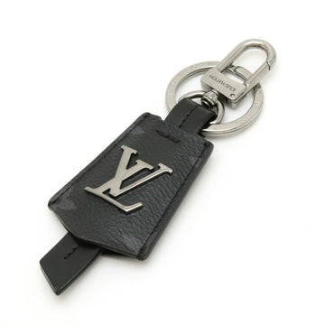 LOUIS VUITTON Monogram Eclipse Porte Cle Cloche Keychain Keyring Charm Metal Leather M63620