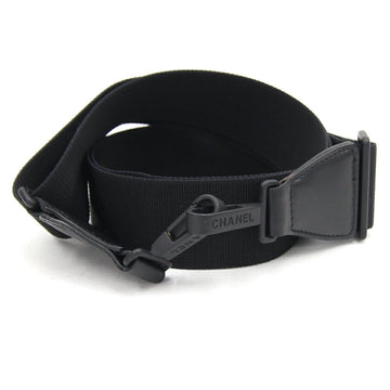 CHANEL shoulder strap black adjustable bag