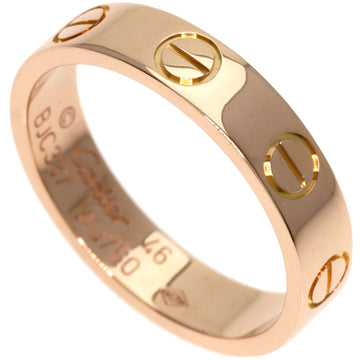 CARTIER Love Ring #46 Ring, K18 Pink Gold, Women's