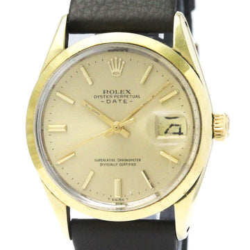 ROLEXVintage  Oyster Perpetual Date 1550 Gold Plated Automatic Watch BF568946