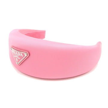 PRADA Headband 1IH016 Pink Nylon Head Hair Clip Women's