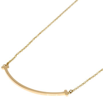 TIFFANY T Smile Small Necklace K18 Yellow Gold Women's &Co.