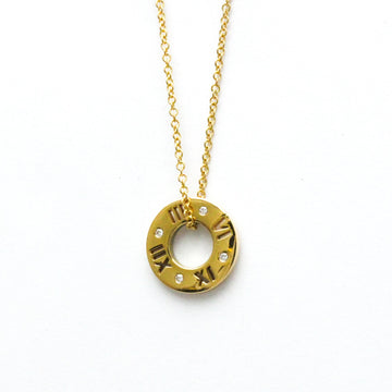 TIFFANY Atlas Pierced Diamond Necklace Yellow Gold [18K] Diamond Men,Women Fashion Pendant Necklace [Gold]