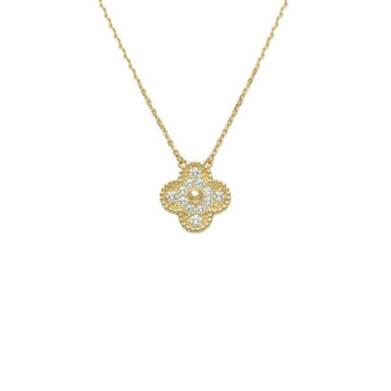 VAN CLEEF & ARPELS Van Cleef Arpels Vintage Alhambra K18YG Yellow Gold Necklace