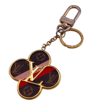 LOUIS VUITTON Porte Cle Into The Flower Charm Keychain Brown Women's Z0006053