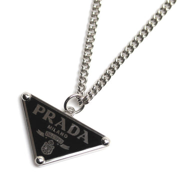 PRADA Silver 925 Symbol Necklace 1JC799 13.6g 69.5cm Unisex