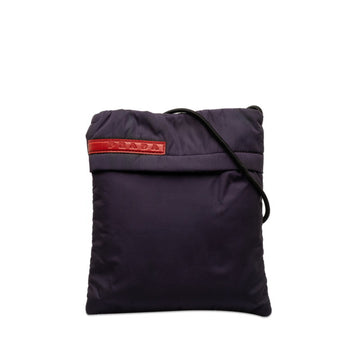 PRADA Sacoche Sports Shoulder Bag Purple Red Nylon Women's