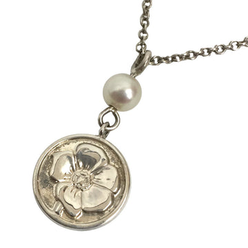 TIFFANY & Co Hibiscus Pearl Pendant Necklace Women's aq6842