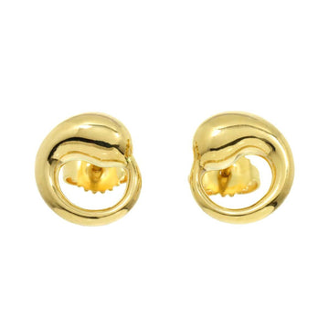TIFFANY&Co. Eternal Circle Earrings K18 YG Yellow Gold 750 Pierced
