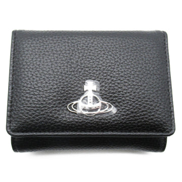 VIVIENNE WESTWOOD Purse Wallet Black leather Grain leather 51010018S000DN403