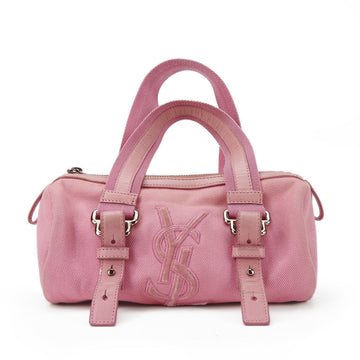 YVES SAINT LAURENT Handbag 144336 Kahala Canvas Leather Pink Bag Women's