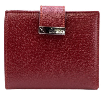 GUCCI 115091 Old  Bi-fold Wallet Red Unisex