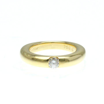 CARTIER Ellipse Ring Yellow Gold [18K] Fashion Diamond Band Ring Carat/0.25 Gold
