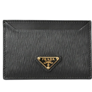 PRADA Card Case/Business Holder  1MC208 VITELLO MOVE Leather Pass Case Black Outlet