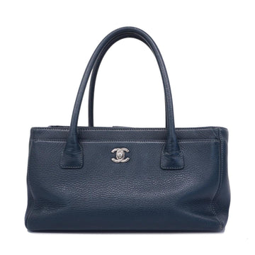 CHANEL Tote Bag Executive Blue Grey Women's