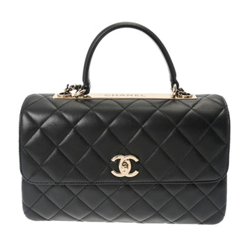 CHANEL Matelasse Trendy CC Bag 30cm Black A69923 Women's Lambskin Shoulder