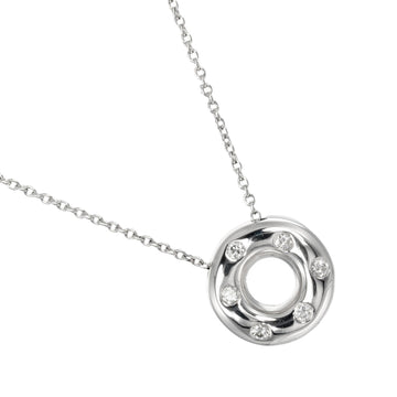 TIFFANY&Co. Dots Circle Necklace Pt950 Platinum Diamond Approx. 7.12g I112223152