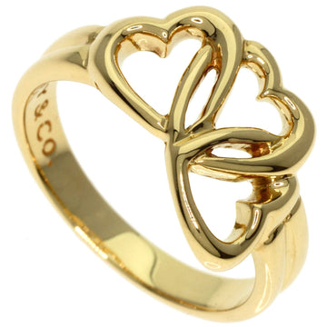 TIFFANY & Co. Triple Heart Ring, 18K Yellow Gold, Women's,