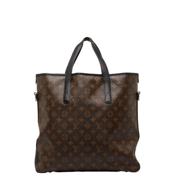 LOUIS VUITTON Monogram Macassar Davis Tote Bag Shoulder M56708 Brown PVC Leather Women's