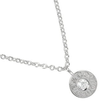 TIFFANY&Co. 1837 Circle Necklace K18 WG White Gold Diamond Approx. 4.15g I112223153
