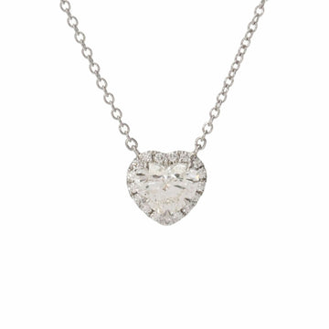 TIFFANY & Co.  Soleste Necklace Heart Shape Diamond 0.85ct I-VS2 Women's Pt950 Platinum