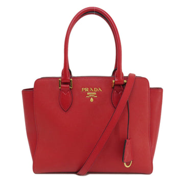PRADA Saffiano Handbag Leather Women's