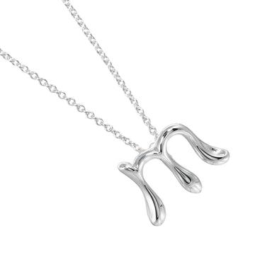 TIFFANY & Co. Letter M Necklace, Initial M, Silver 925, Approx. 2.86g