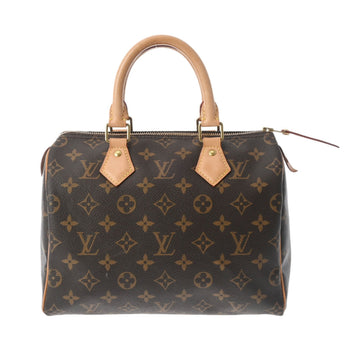 LOUIS VUITTON Monogram Speedy 25 Brown M41528 Women's Canvas Handbag