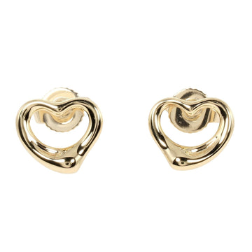 TIFFANY&Co. Open Heart Earrings K18 YG Yellow Gold Approx. 2.5g I112223158