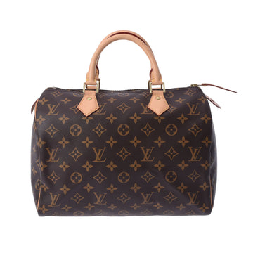 LOUIS VUITTON Monogram Speedy 30 Current Brown M41108 Women's Canvas Handbag