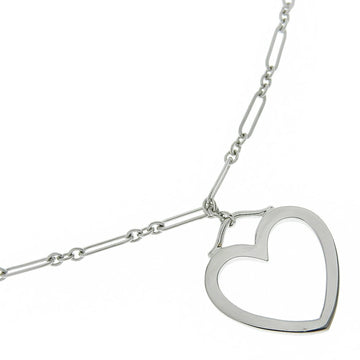TIFFANY&Co. Sentimental Heart Necklace K18 White Gold Approx. 10.1g Women's I222323013