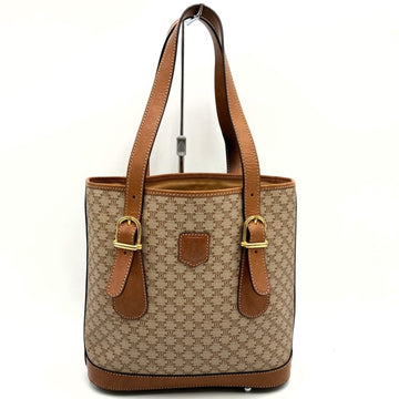 CELINE handbag beige macadam pattern ladies M07