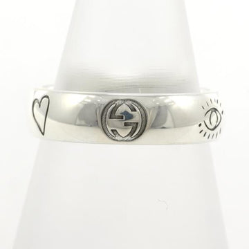 GUCCI Blind For Love Silver Ring Total weight approx. 4.1g