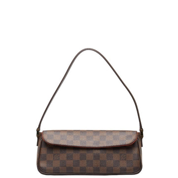 LOUIS VUITTON Damier Recoleta Shoulder Bag Handbag N51299 Brown PVC Leather Women's